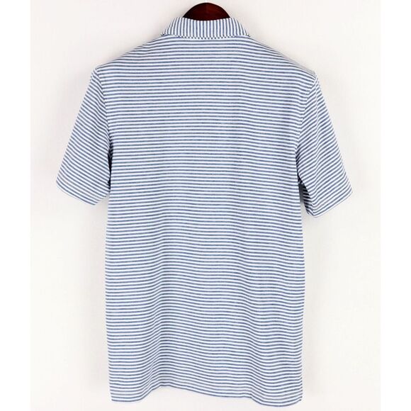 Vineyard Vines NY Mets Performance Golf Polo Shirt Mens Small Blue Striped - Picture 3 of 9